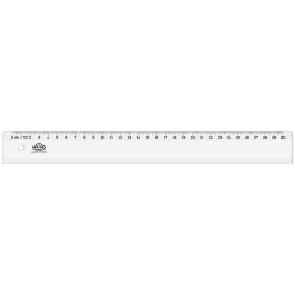 Hatas Cetvel Plastik Büro Tipi Geniş 30 Cm 00160