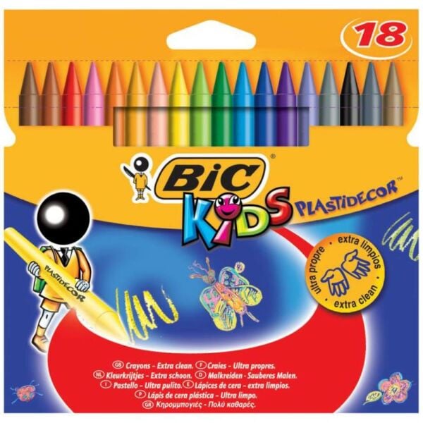 Bic Plastidecor Pastel Boya 18 Renk Silinebilir 829771