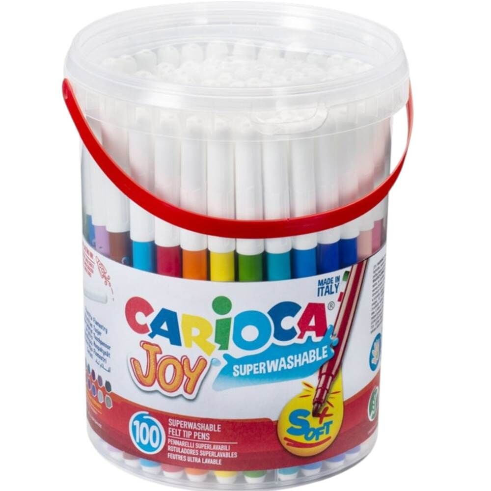 Carioca Joy 43176 Yıkanabilir Keçeli Kalem Kovalı 100 Renk