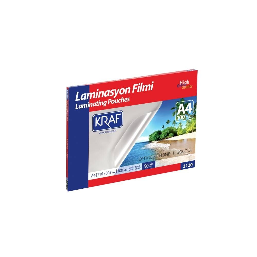 Kraf Laminasyon Filmi Parlak A4 100 Mic.   50 Li 2120-50