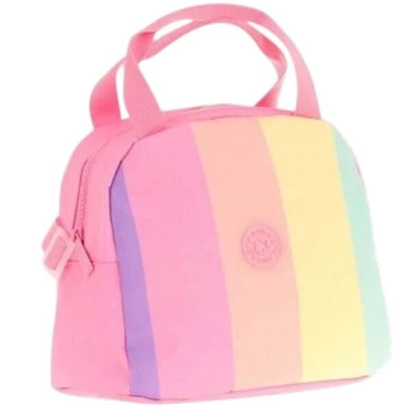 Kaukko K9077 Rainbow Line Pink Beslenme Çantası