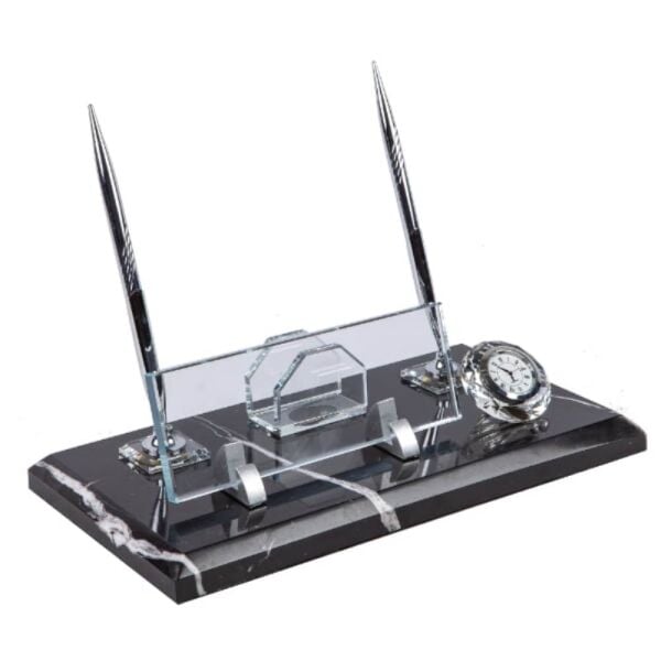 480 Siyah Mermer Kalemli Masa İsimliği