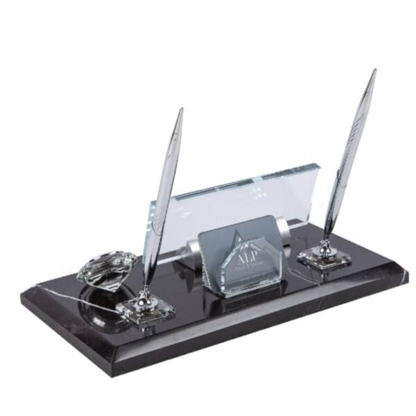 480 Siyah Mermer Kalemli Masa İsimliği