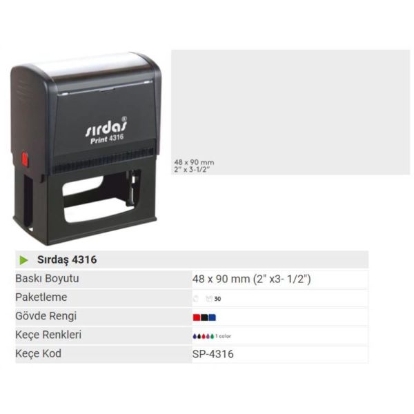 Mobistamps Kaşe 4316 Mavi Keçeli