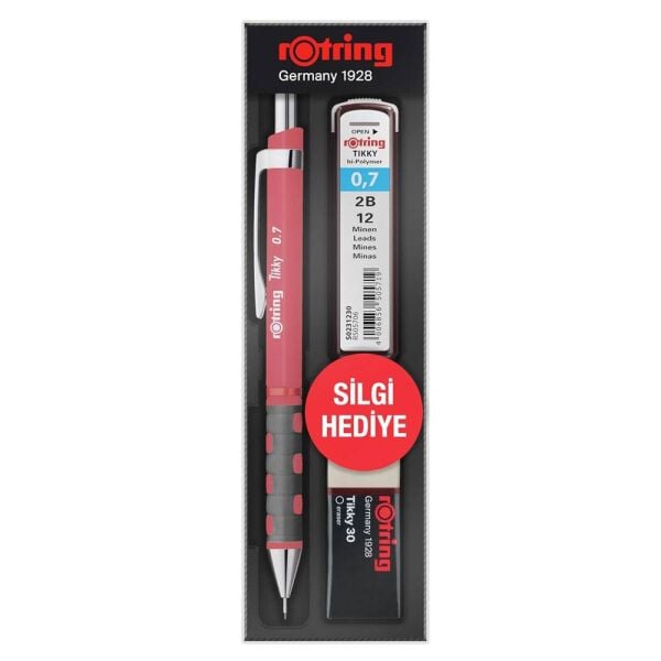 Rotring Tikky Versatil Kalem Seti 07 mm Gül Kurusu