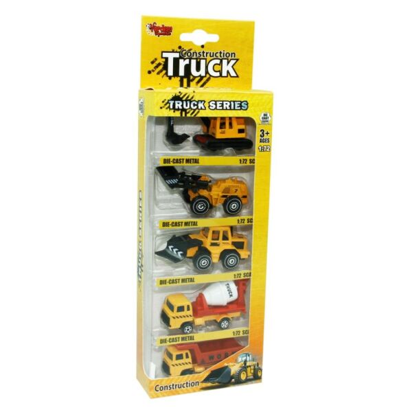 Kutulu 5 Parça 1:72 Die Cast Polis Arabaları 1818-5