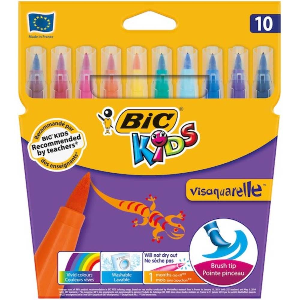 Bic Keçeli Kalem Fırça Uçlu 10 Renk 828964