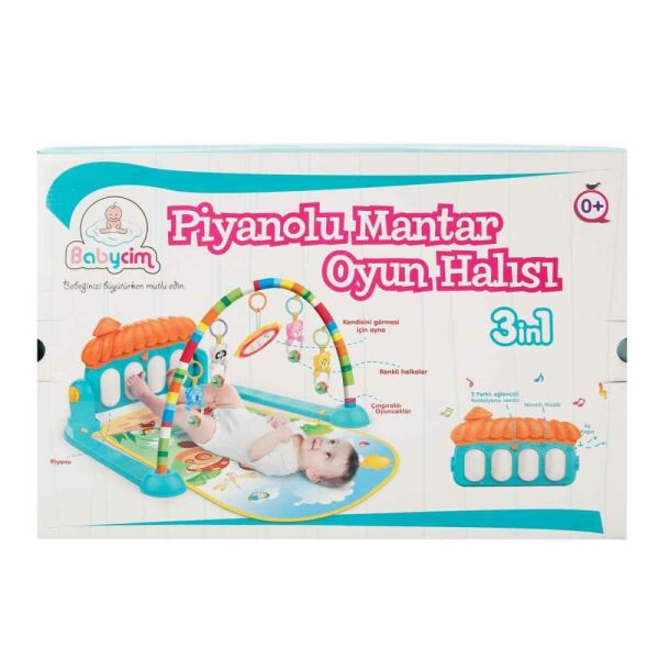 Babycim Piyanolu Mantar Oyun Halısı 0639