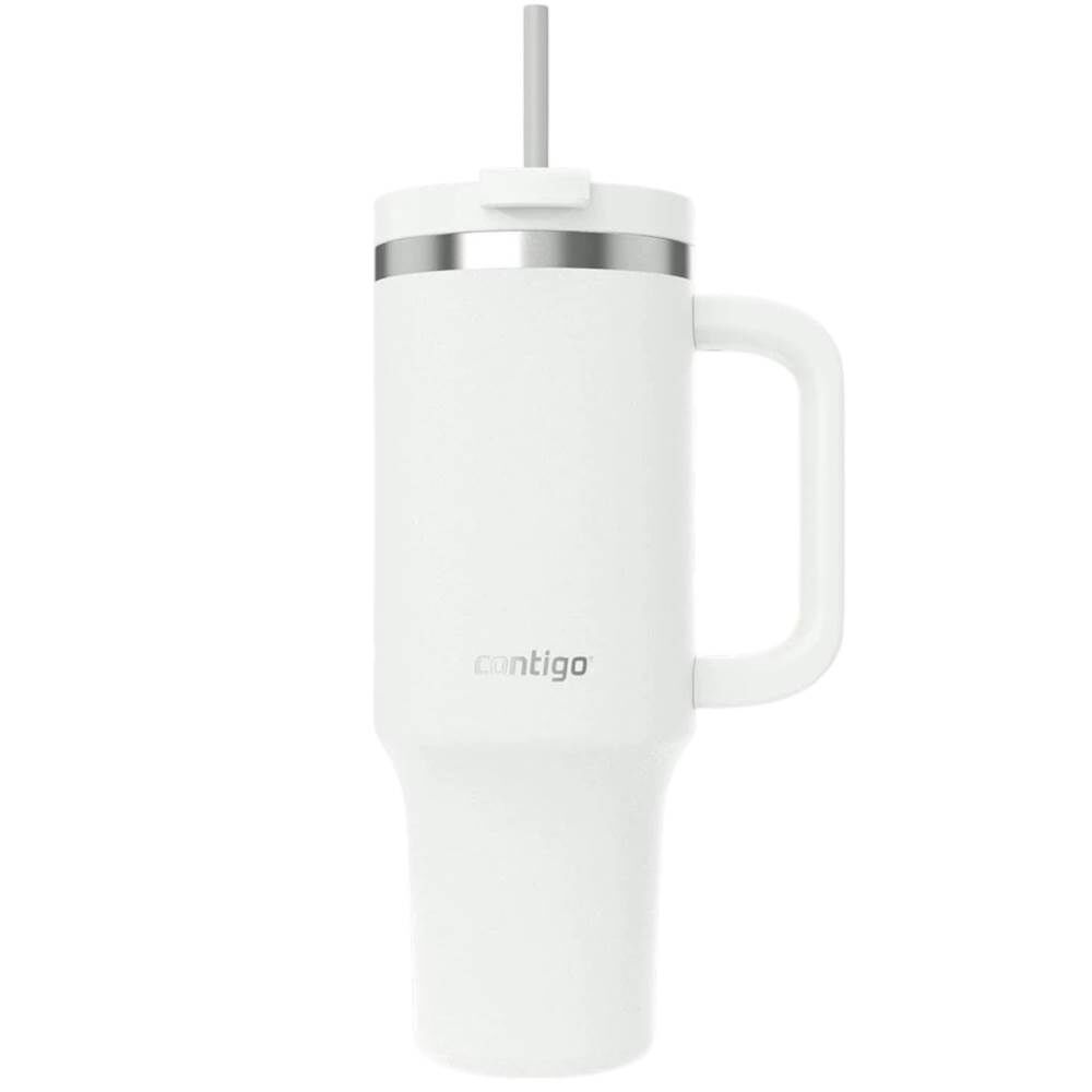Contigo Streeterville Çelik Pipetli Tumbler Bardak 1200 ml Beyaz