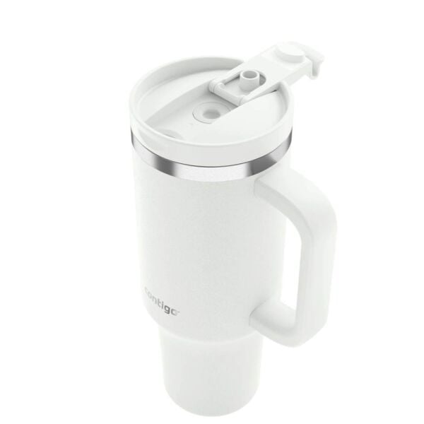 Contigo Streeterville Çelik Pipetli Tumbler Bardak 1200 ml Beyaz