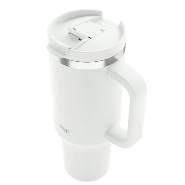 Contigo Streeterville Çelik Pipetli Tumbler Bardak 1200 ml Beyaz