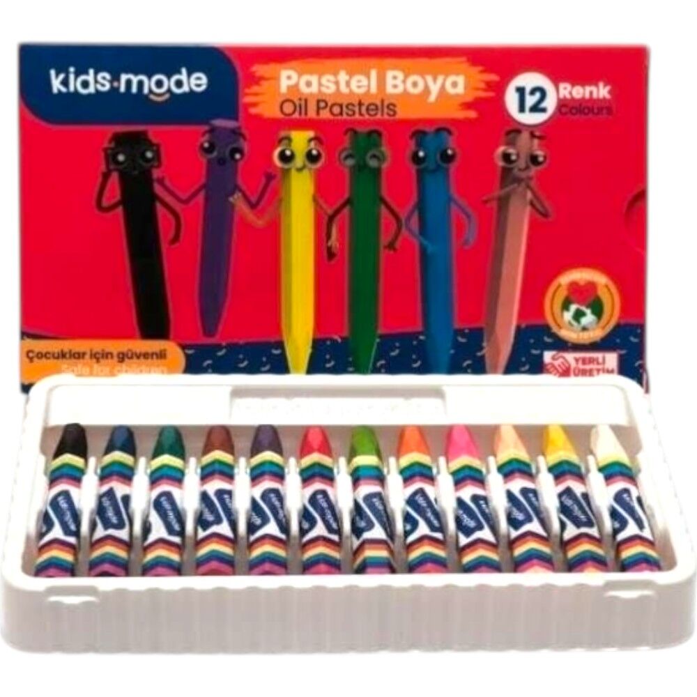 Kids Mode Yağlı Pastel Boya 12 Renk 103