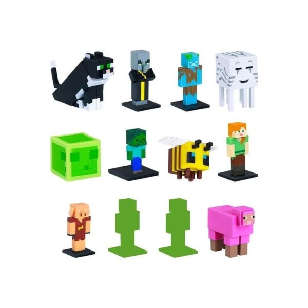 Minecraft 3D Figür Toppeez 12'li Deluxe Set MC2280