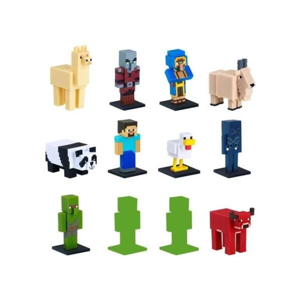Minecraft 3D Figür Toppeez 12'li Deluxe Set MC2280