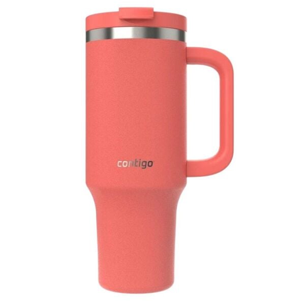 Contigo Streeterville Çelik Pipetli Tumbler Bardak 1200 ml Mercan