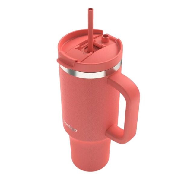 Contigo Streeterville Çelik Pipetli Tumbler Bardak 1200 ml Mercan