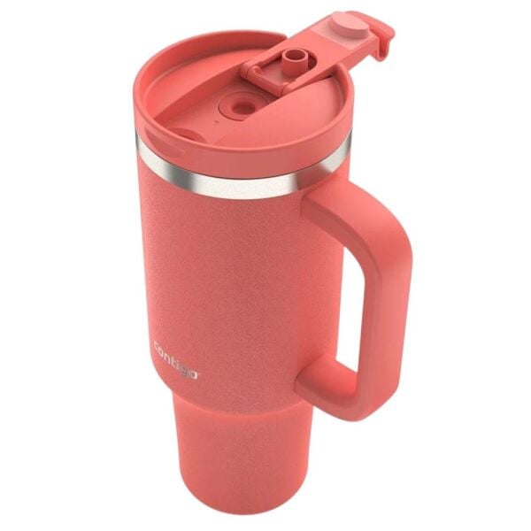 Contigo Streeterville Çelik Pipetli Tumbler Bardak 1200 ml Mercan