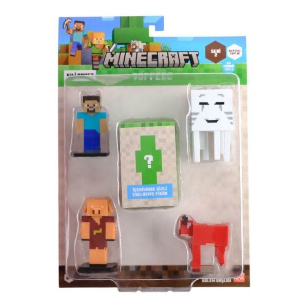 Minecraft 3D Figür Toppeez 5'li Set Model 3 MC2240