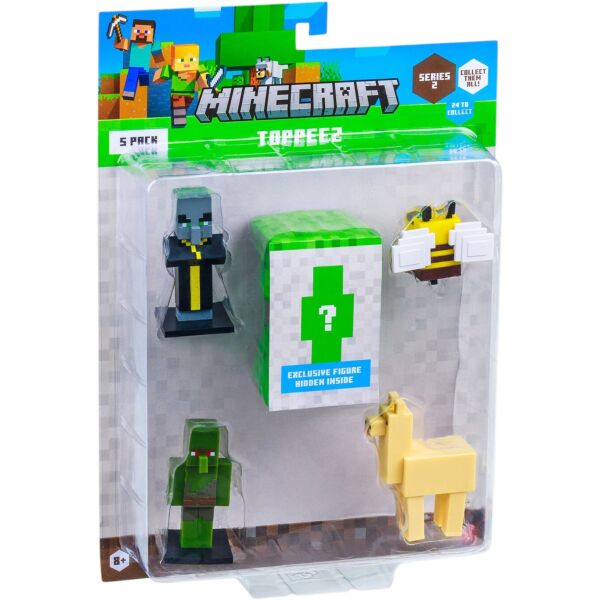 Minecraft 3D Figür Toppeez 5'li Set Model 5 MC2240