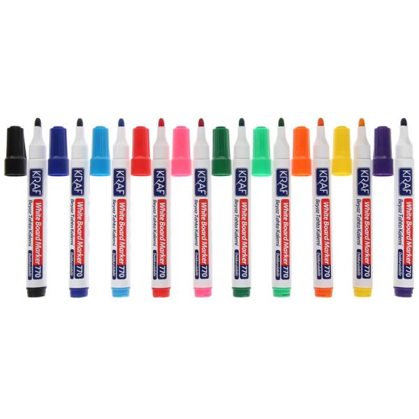 Kraf Beyaz Tahta Kalemi Doldurulabilir 770-10 10 Lu Set
