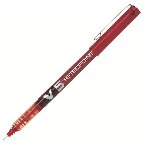 Pilot V5 İğne Uçlu Roller Kalem Kırmızı BX-V5-R
