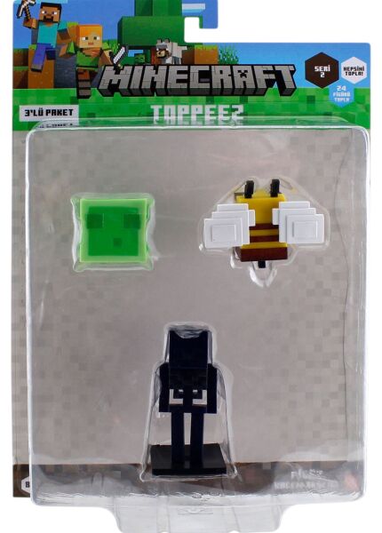 Minecraft 3D Figür Toppeez 3 lü Set Model 5 MC2020
