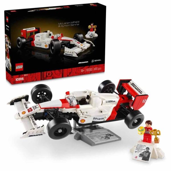 LEGO® Icons McLaren MP4/4 ve Ayrton Senna 10330