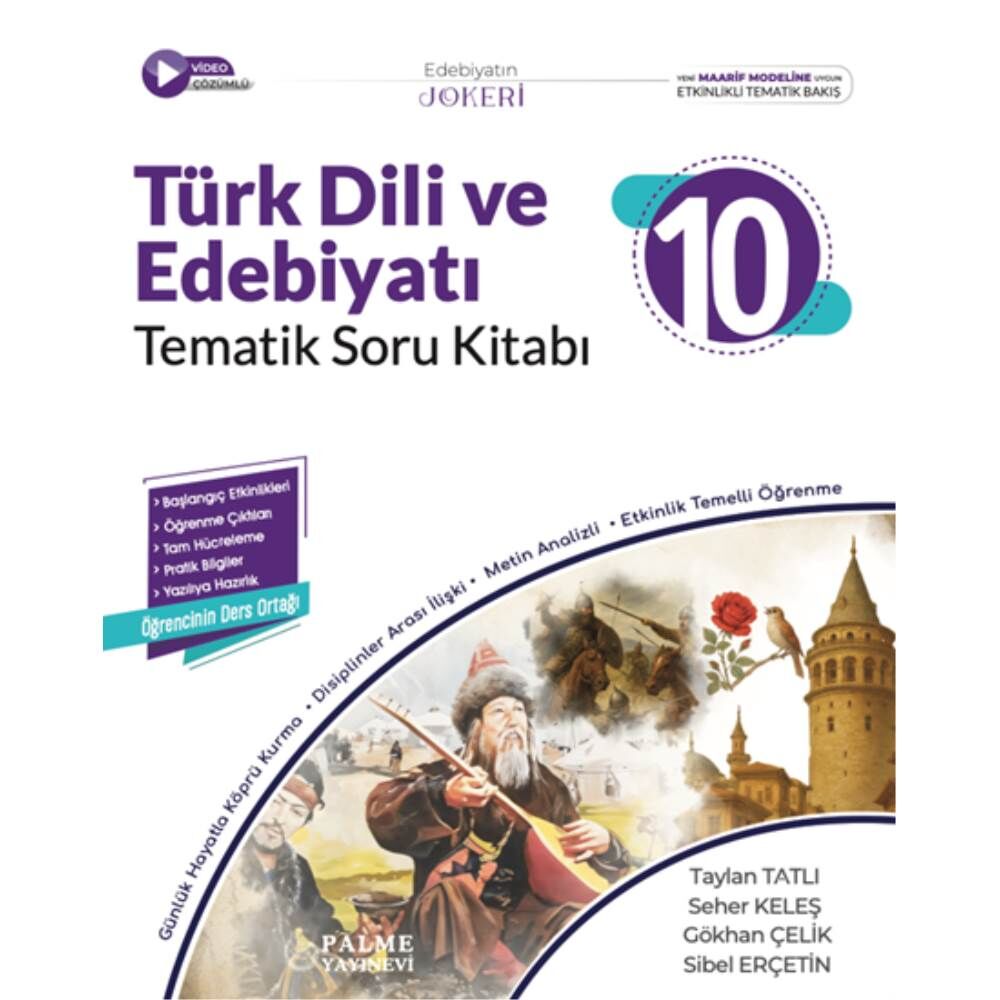 Palme 10.Sınıf Türk Dili ve Edebiyatı Soru Bankası Joker