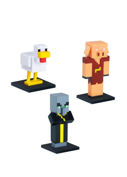 Minecraft 3D Figür Toppeez 3 lü Set Model 2 MC2020