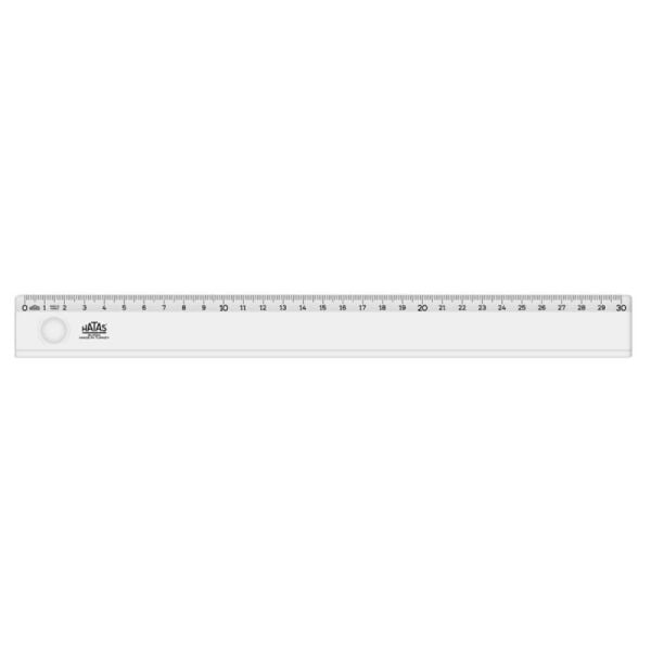 Hatas Cetvel Dar Plastik Mercekli 30 Cm 00143