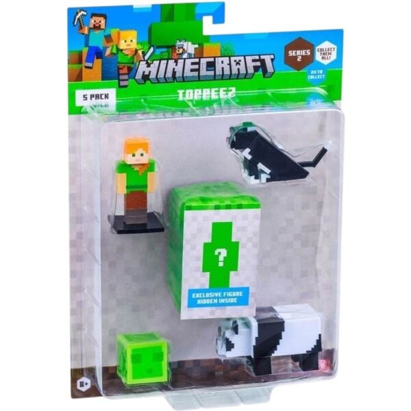 Minecraft 3D Figür Toppeez 5'li Set Model 6 MC2240