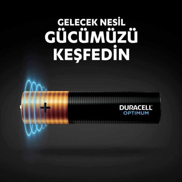 Duracell Kalem Pil Optimum AAA 4 lü