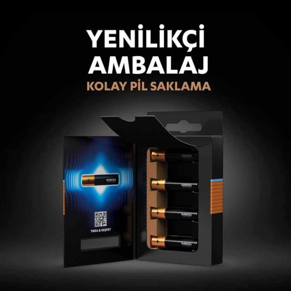 Duracell Kalem Pil Optimum AAA 4 lü