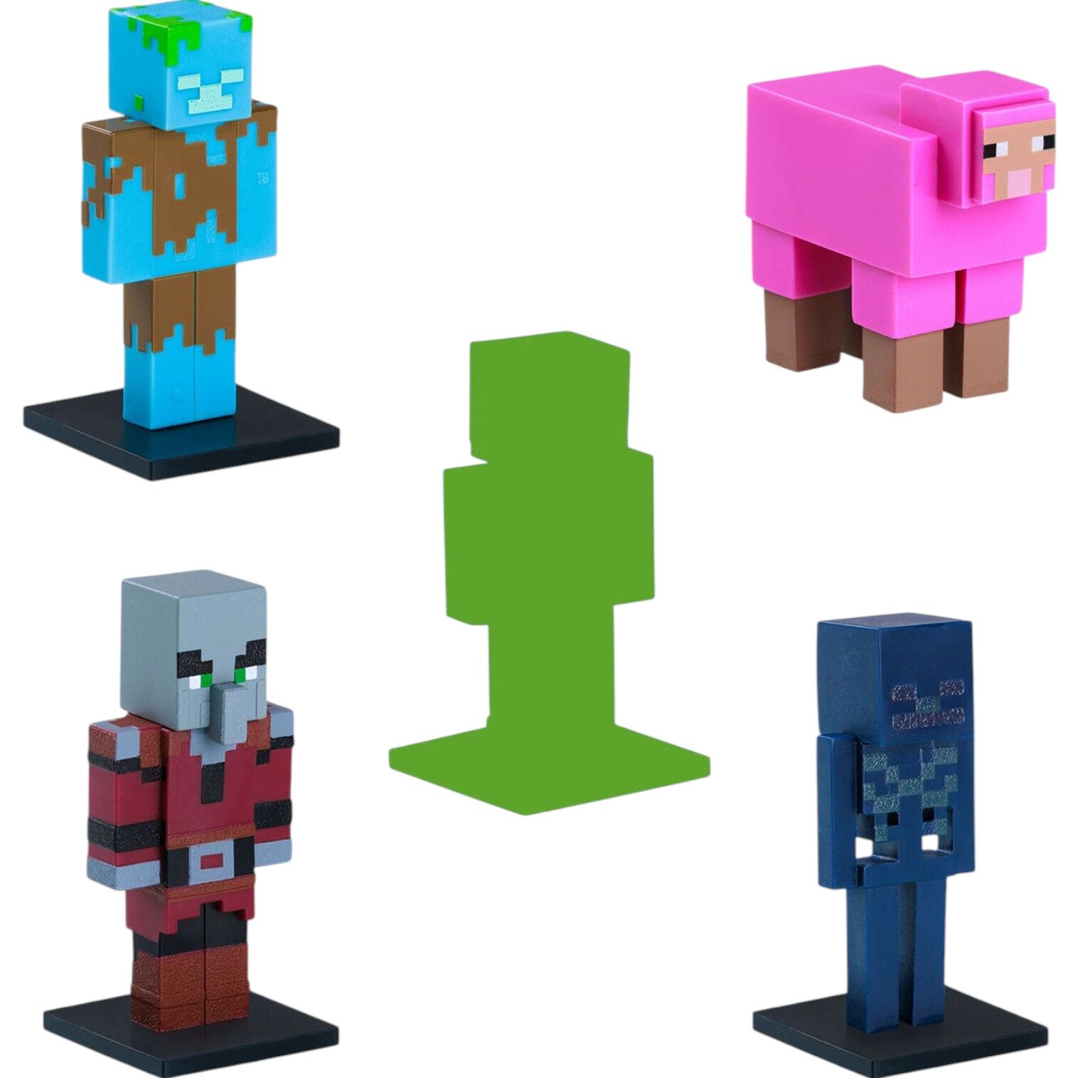 Minecraft 3D Figür Toppeez 5'li Set Model 6 MC2240