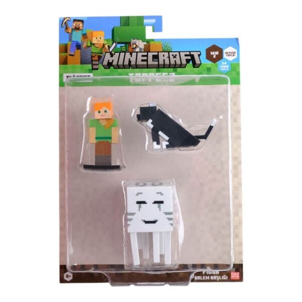 Minecraft 3D Figür Toppeez 3 lü Set Model 6 MC2020