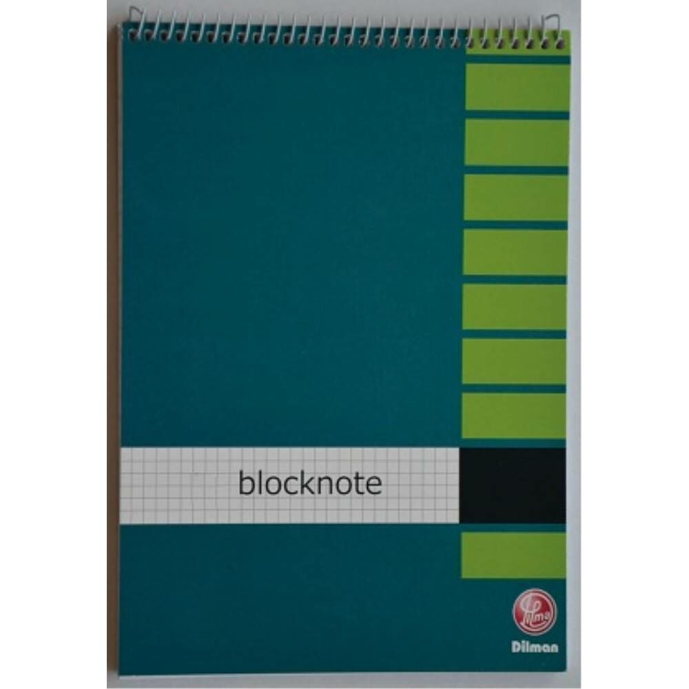 Dilman Bloknot Spiralli Karton Kapak Cep No:2 A7 40 Yp Kareli 2202