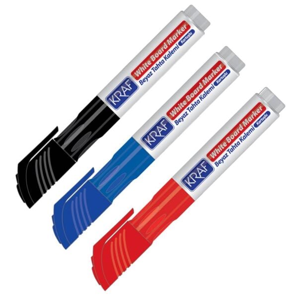 Kraf Beyaz Tahta Kalemi Kartuşlu 776 Siyah