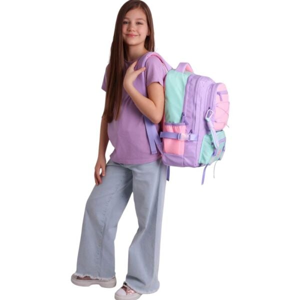 Kaukko K1849 Mesh Lilac Sırt Çantası
