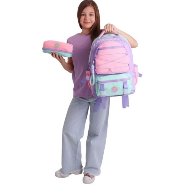 Kaukko K1849 Mesh Lilac Sırt Çantası
