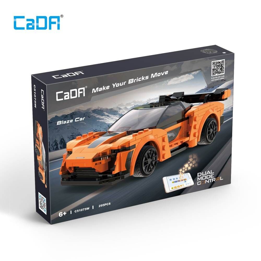 CADA Turuncu Blaze Car 325 Parça Blok Oyuncak C51075W