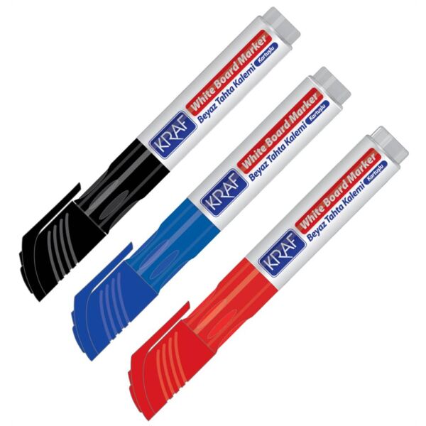 Kraf Beyaz Tahta Kalemi Kartuşlu 776 Mavi