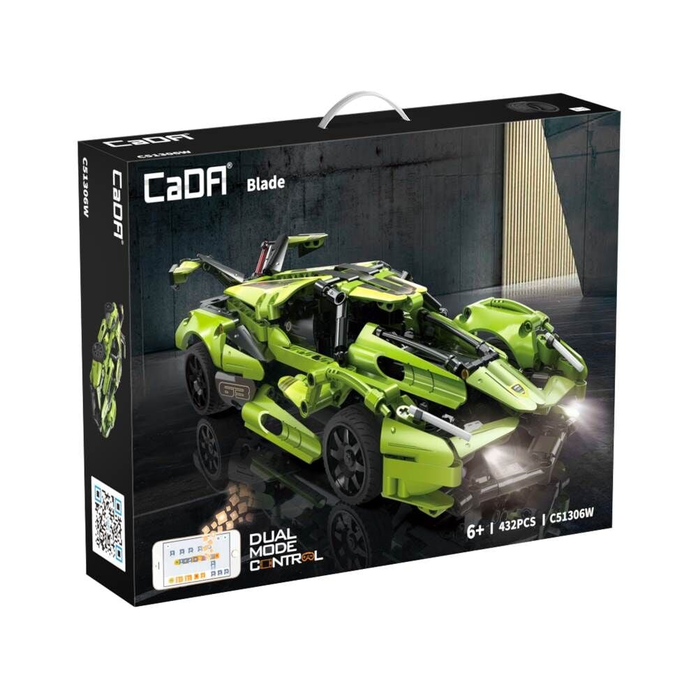 CADA Yeşil Blade Sports Car 432 Parça Blok Oyuncak C51306W
