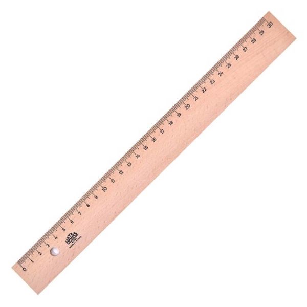 Hatas Cetvel Tahta Takviyeli 30 Cm 00042