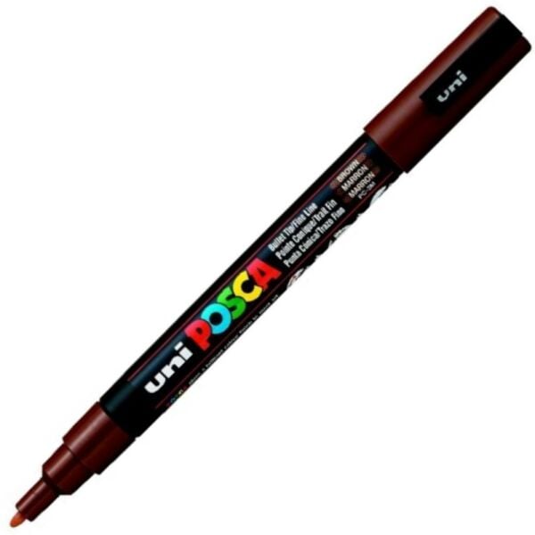 Uniball Posca Boyama Markörü PC-3M 09-1.3 mm Kahverengi