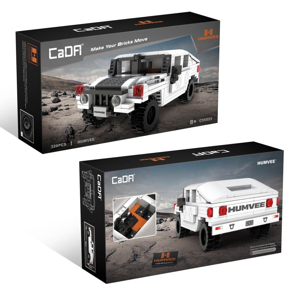 CADA Humvee Beyaz 328 Parça Blok Oyuncak C550022W