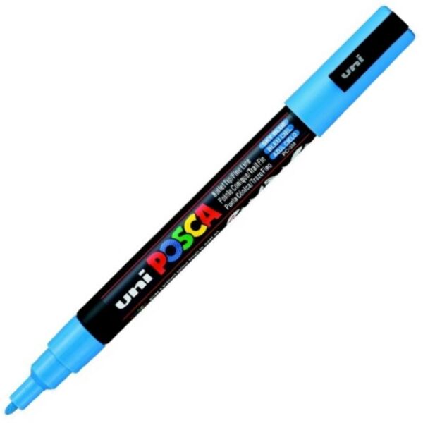 Uniball Posca Boyama Markörü PC-3M 09-1.3 mm Gök Mavi