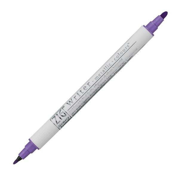 Zig Davetiye Kalemi Metalik Renk Yuvarlak Uç MS-8000/124 Mor
