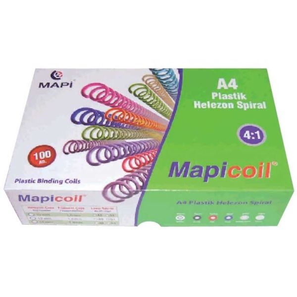 Mapi Spiral Plastik Helezon 4:1 20Mm Şeffaf 100 Adet 48 Lop 2352004