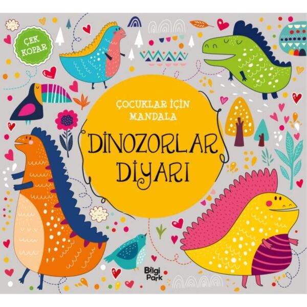 Çocuklar İçin Mandala Dinozorlar Diyarı