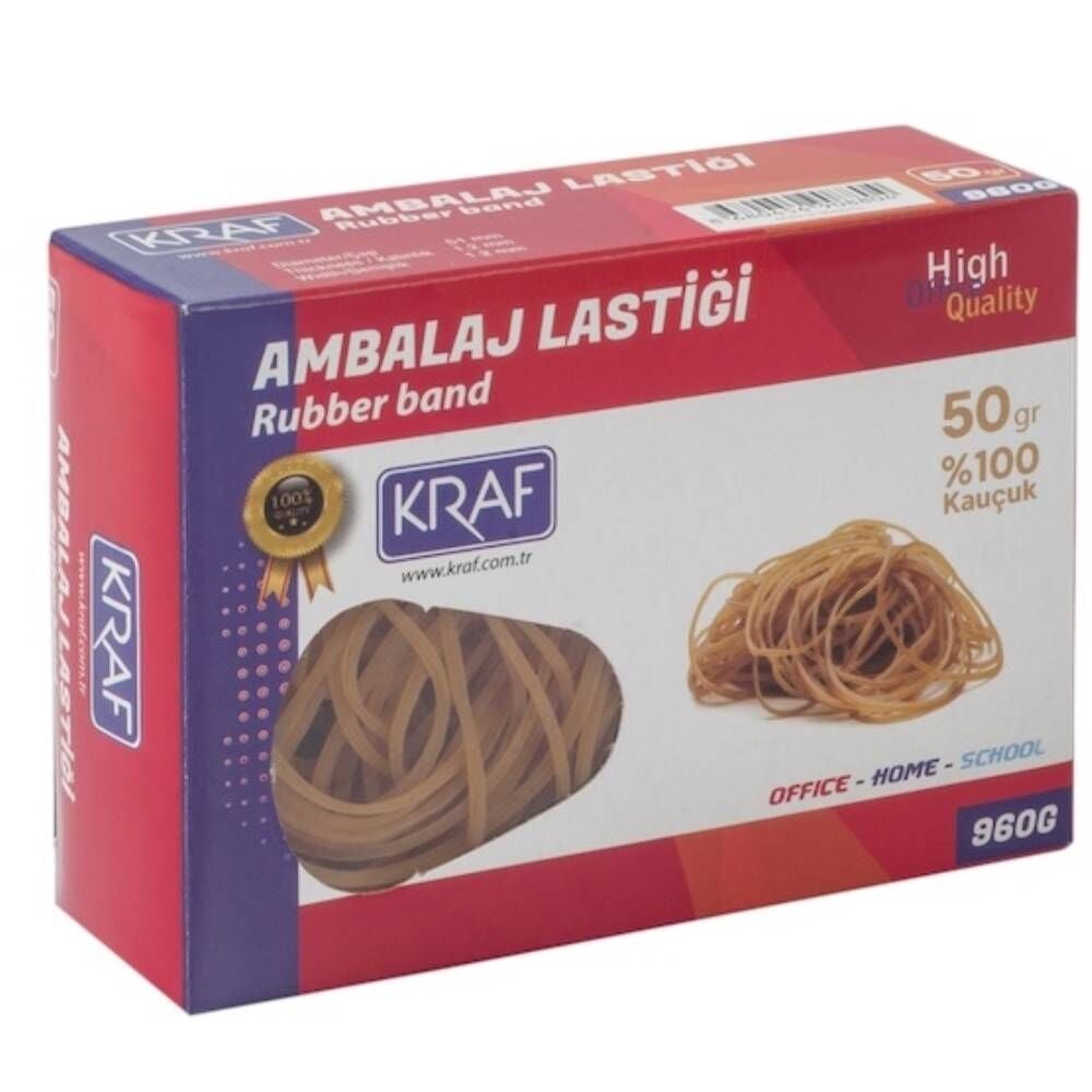Kraf Ambalaj Lastiği %100 Kauçuk   50G 960G